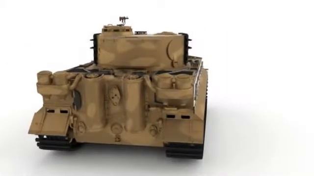 3D Model Fully built Panzer Tiger Tank Late 1944 v1 Firing at 3DExport.com смотреть онлайн