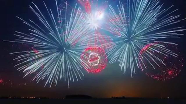 Салют в Китае вид с Благовещенска смотреть онлайн