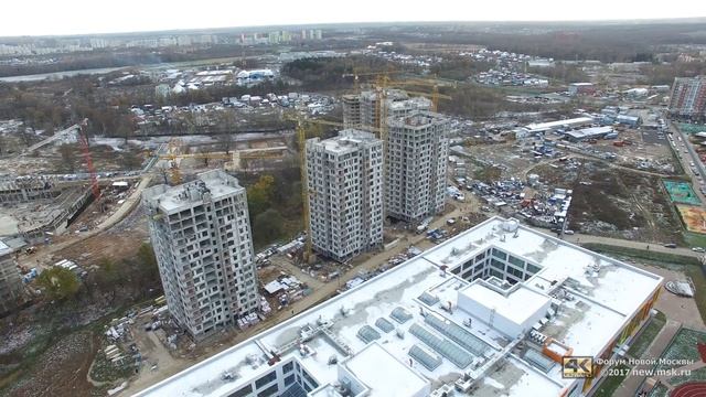 Строительство ЖК "Скандинавия" и "Москва А101" 03.11.2017 смотреть онлайн