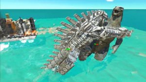 Godzilla Crazy City War | Godzilla 2014 vs King Kong + King Ghidorah + Kaiju Monsters | ARBS