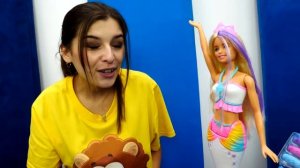 Классные игры для девочек. В мире морском с Barbie Dreamtopia! Новое видео про куклы.