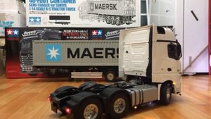 1:14 Tamiya Mercedes-Benz Actros 3363 Gigaspace 6x4 PURE WHITE ver.2