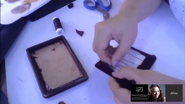 Внутренняя отделка шкатулок. Способ 5. Стяжка