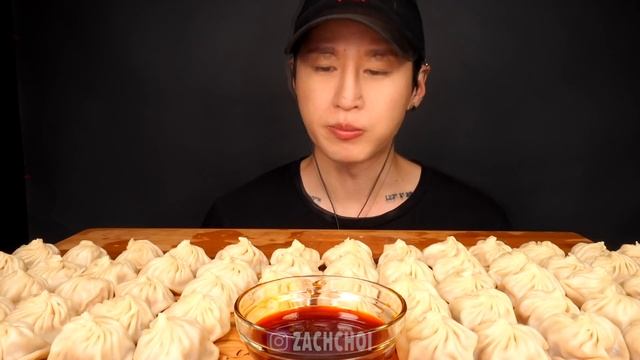 ASMR 100 DUMPLINGS MUKBANG (No Talking) EATING SOUNDS | Zach Choi ASMR смотреть онлайн