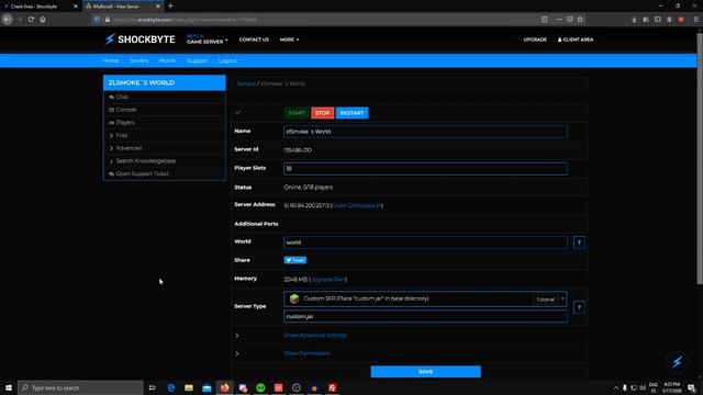 Como poner MODS a tu servidor de MINECRAFT en SHOCKBYTE смотреть онлайн