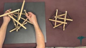 Tensegrity Тенсегрити из двенадцати деталей