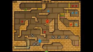 Огонь и Вода 2: в Храме Света. Прохождение игры (Fireboy and Watergirl 2: in The Light Temple)