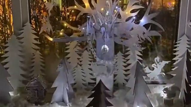 Новогодняя сказка на окнах группы Радуга МБДОУ г. Мурманска 14 смотреть онлайн