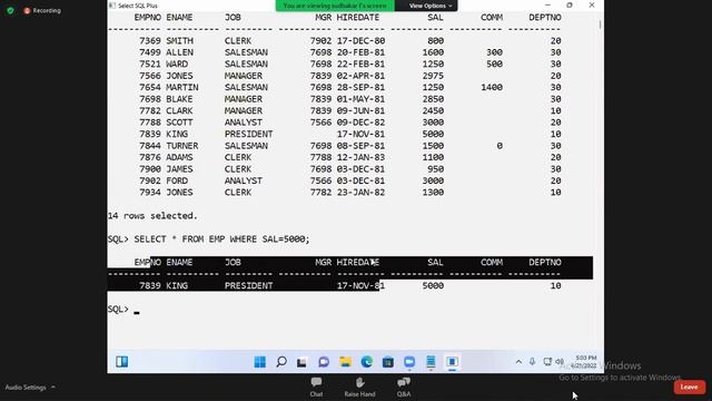 ORACLE (SQL & PL/SQL) | 22 04 22 | New Batch | New Course