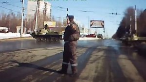 Танки в городе  ахаха