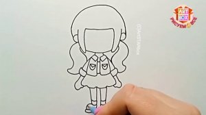 Как нарисовать Тока Бока ЧЕЛОВЕЧКА пошагово фломастерами?Drawing TOKA BOKA WORLD character#tokaboka