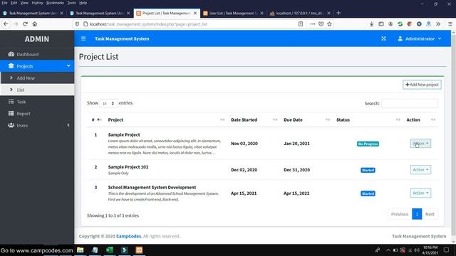 Complete Task Management System using PHP/MySQL | Free Source Code Download