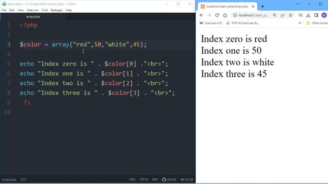 PHP Array Tutorial in Bangla