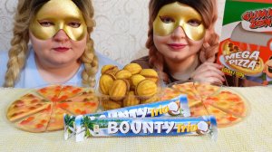 ASMR MUKBANG Мармелад Пицца & Печенье Орешки & Bounty Eating Sounds No Talking Мукбанг не Болталка