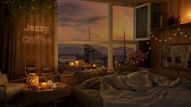 Autumn Jazz - Jazz Music In Cozy Bedroom - Smooth Jazz Piano To Relax And Sleep