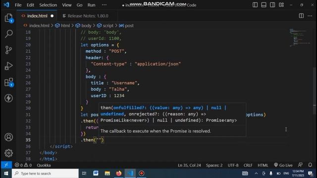 How to make a POST request in Java Script || Introduction to API || Java Script Tutorials