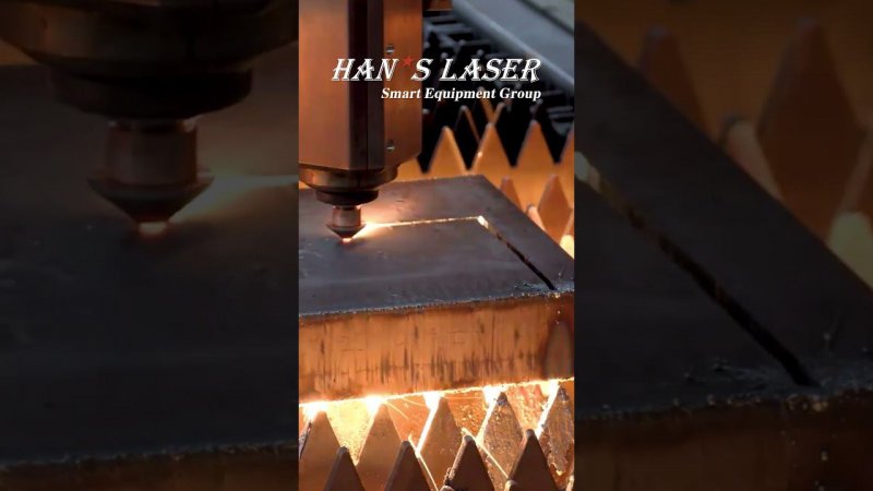 Режем сталь 60 мм! Станок Han's Laser! Источник 50 кВт! #metalworking #fabricationwork #hanslaser