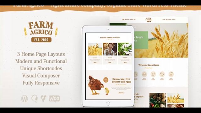 Farm Agrico | Agricultural Business WordPress Theme | Themeforest Website Templates and Themes