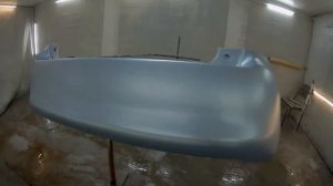 покраска бампера,металиком, после ремонта от А до Я тоета аурис