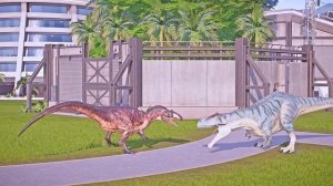 Tarbosaurus VS Bahariasaurus, Saurophaganax, Tyrannotitan,Centrosaurus Mod, Jurassic World Evolutio