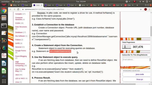 Basic Steps in JDBC Code | Standard Steps of Developing JDBC Application |Java Database Connectivit
