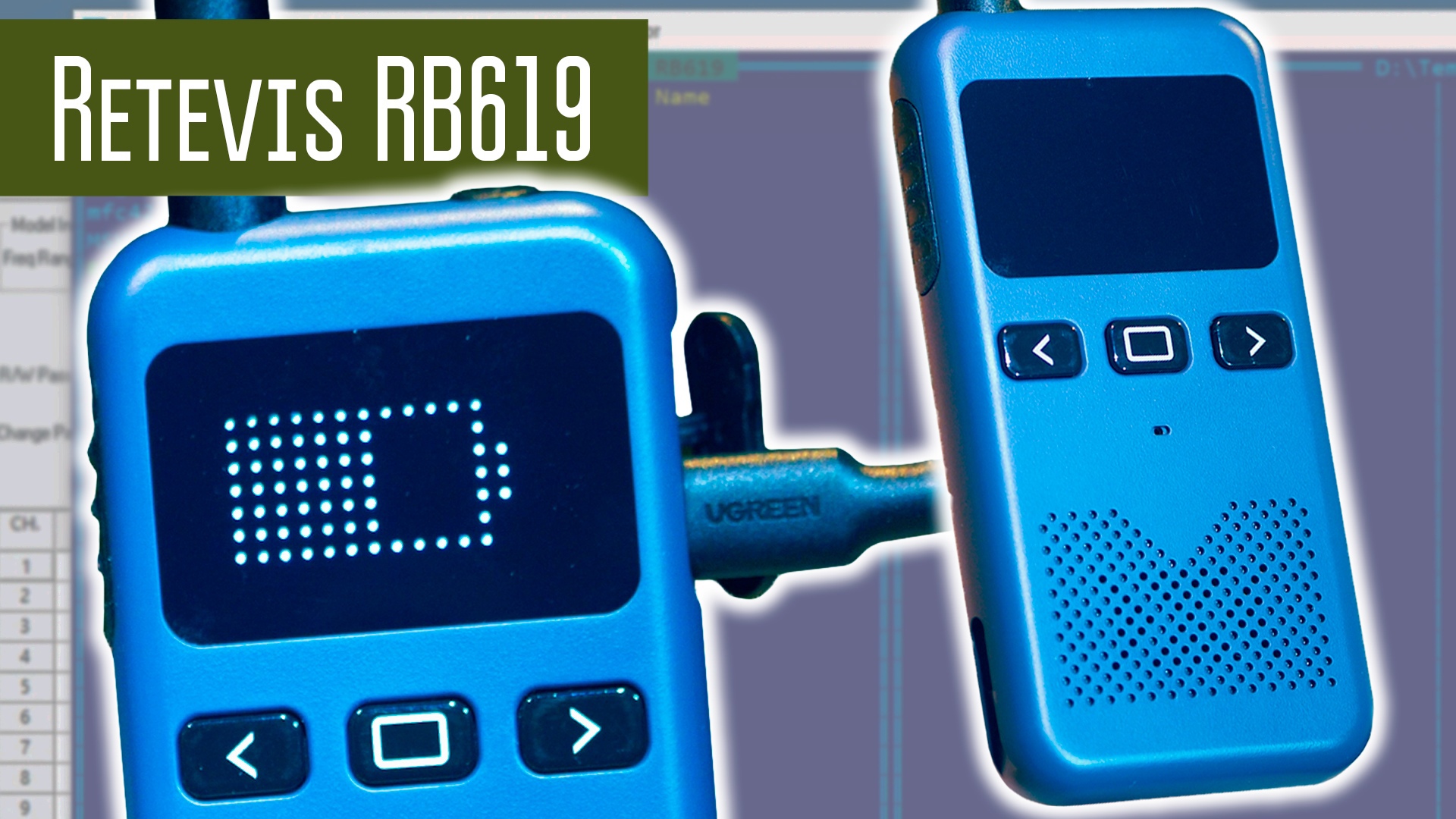 Retevis RB619 безлицензионные, маленькие размеры, программирование 400-470 МГц.