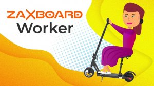 НЕДОРОГОЙ ЭЛЕКТРОСАМОКАТ С СИДЕНЬЕМ - ZAXBOARD WORKER. НОВИНКА 2020 ГОДА