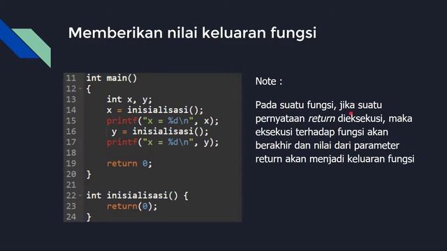 Logika dan Algoritma - Fungsi pada Bahasa C смотреть онлайн