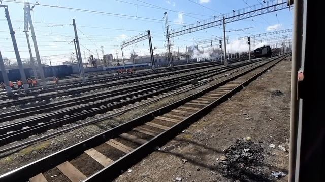 РЖД-Штабной вагон, рабочая и не рабочая стороны