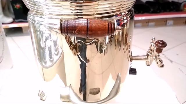 Комбинированный самовар 7 литров желтый цилиндр Тула Самовары.ком(samovary.com) смотреть онлайн