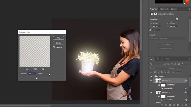 Glow Effect in photoshop cc 2023 | Adobe Photoshop tutorial 2023 | смотреть онлайн