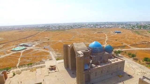 Арыстан Баба, Х А Яссауи священные мавзолеи Казахстана Съемка с высоты птичьего полета смотреть онлайн