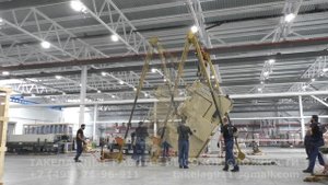 Такелажные работы Выгрузка, перемещение, установка двух прессов массой 24 и 56 тонн.