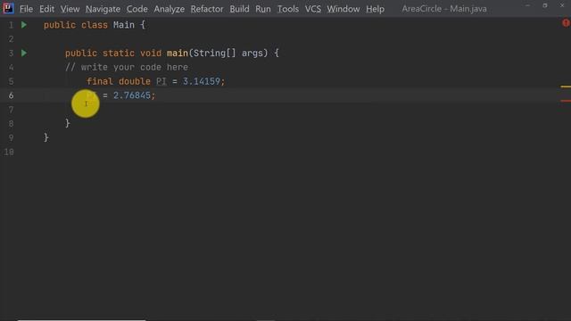 Java Tutorial | App that calculates the area of a circle using Named Constant смотреть онлайн