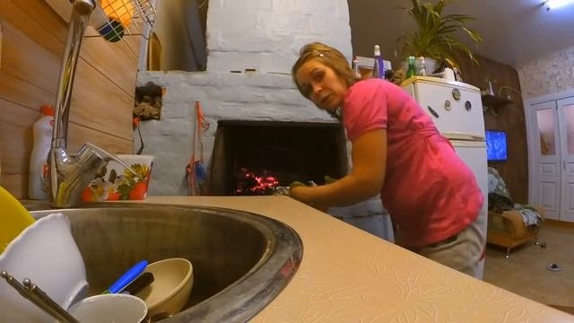 Печь опасная! ))) Готовим в русской печке!