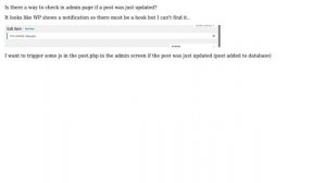 Wordpress: Filter for when the post is updated