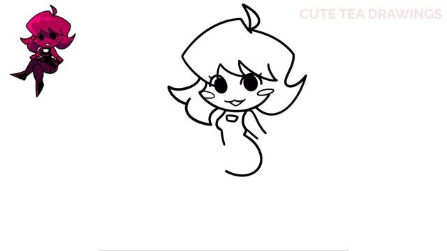 How To Draw Minus Girlfriend - Friday Night Funkin Mod | FNF | Easy Step By Step Drawing Tutorial смотреть онлайн