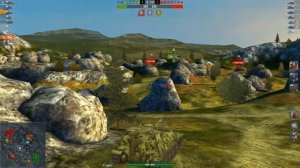 World of Tanks Blitz (WoTB) | Реплей боя | 4 000 (4к) урона (дамага) на динамичной ПТ7