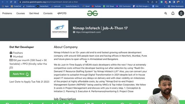 ? Software Development Internship Opportunities by GeeksforGeeks | Job-A-Thon 17 | GfG SDE Intern