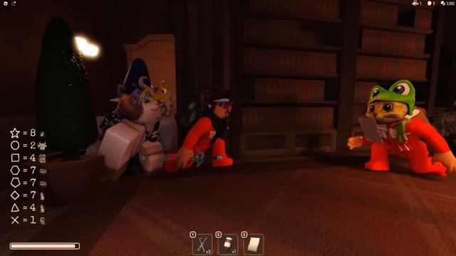 ? Весёлый Кот и Ред Кет в ДОРС 12 ИГРОКОВ ROBLOX DOORS 100 дверей в РОБЛОКС