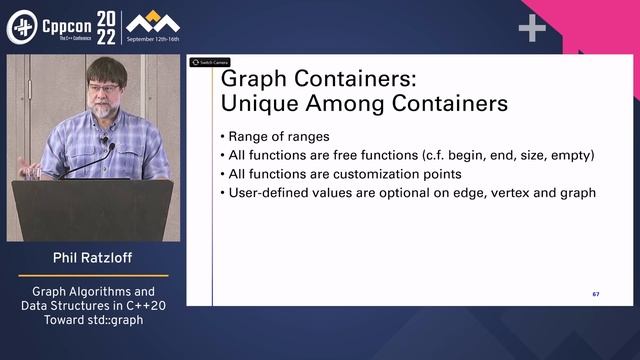 Graph Algorithms and Data Structures in C++20 - Phil Ratzloff & Andrew Lumsdaine - CppCon 2022