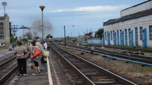 Прибытие поезда 093 Пенза-Москва на станцию Пачелма