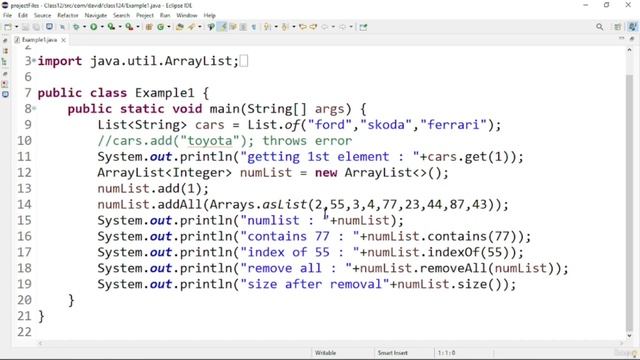 Java tutorial #64 | Arrays and collection API - List | Java course for beginners