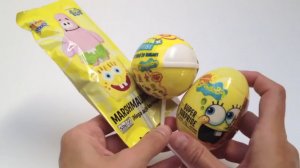 Сюрприз Яйцо и Конфеты СпанчБоб (Губка Боб) Игрушка SpongeBob Surprise Egg and Candies 