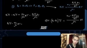 Сосуд объёмом 10  л содержит смесь водорода и гелия общей массой 2 г при температуре 27  °C - №2944