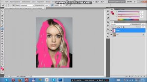 Как поменять цвет волос на Photoshop!