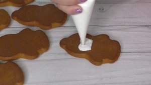 НОВОГОДНИЕ ПРЯНИКИ Пряник пингвин Роспись пряников Как перенести рисунок на пряник