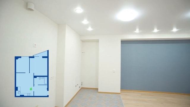 Румтур евро трёхкомнатная 63м2 - 2