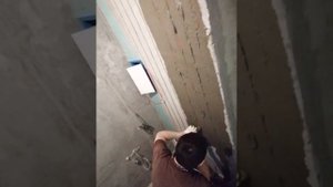 Тёплая стена вместо полотенцесушителя.