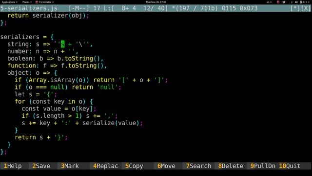 Сериализация и десериализация в JavaScript и Node.js смотреть онлайн